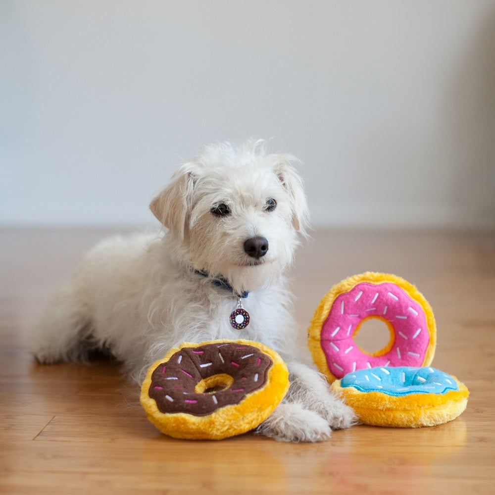 Mini Donutz Dog Toy - Strawberry