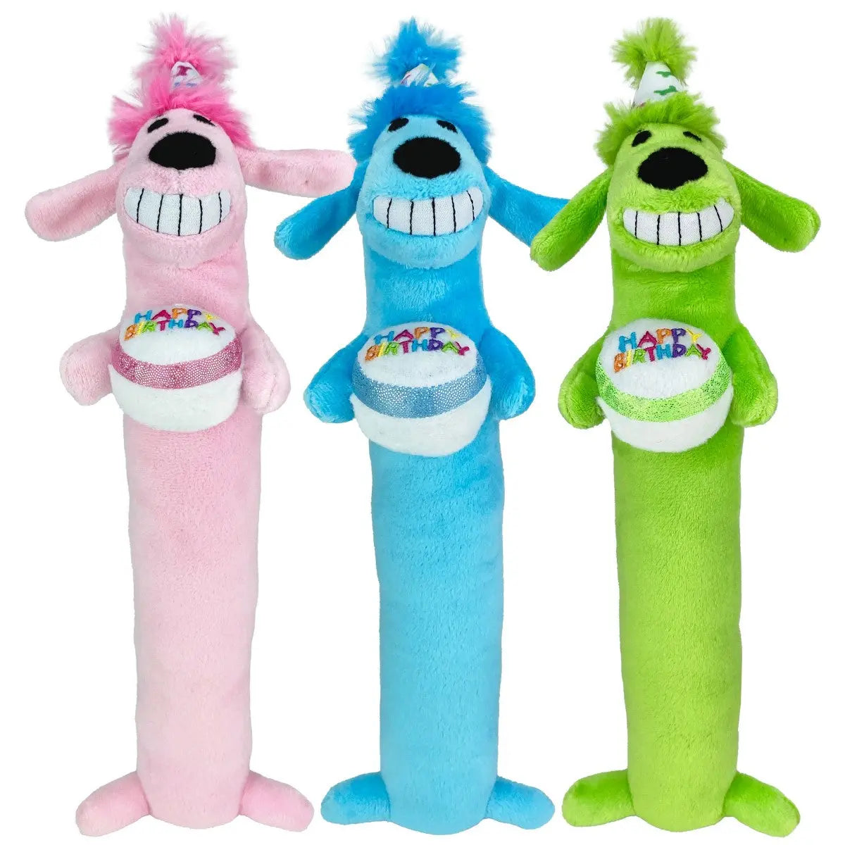 Birthday Loofa Dog Toy Multipet
