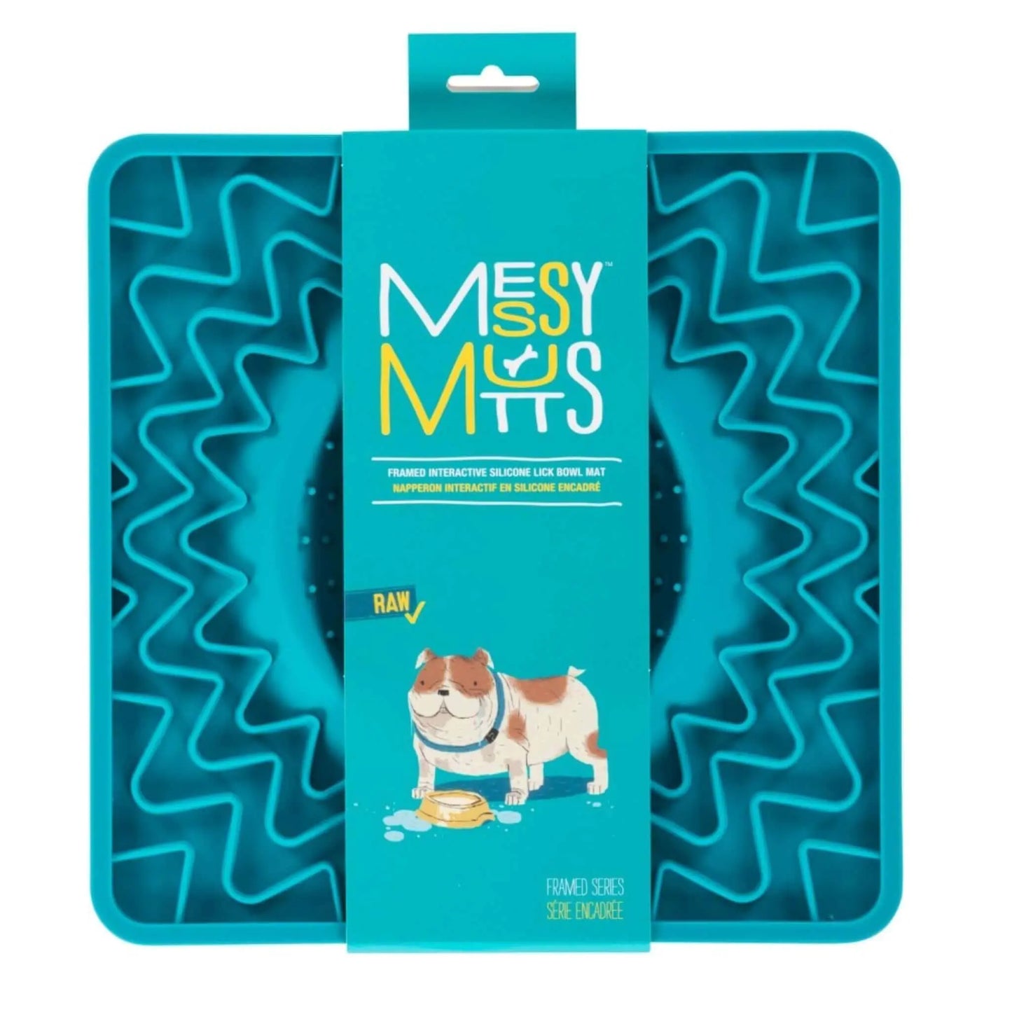 Interactive Lick Bowl Mat - Blue Messy Mutts