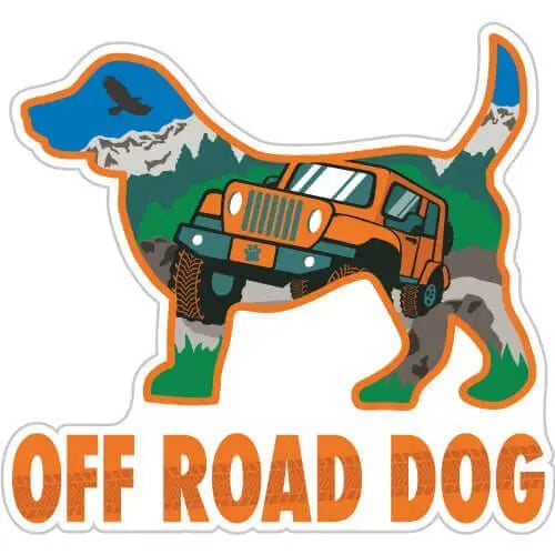 Off Road Dog Sticker Dog Speak