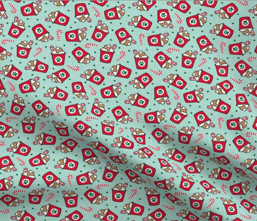Peppermint Pup Cup Bandana - Uppercrufts