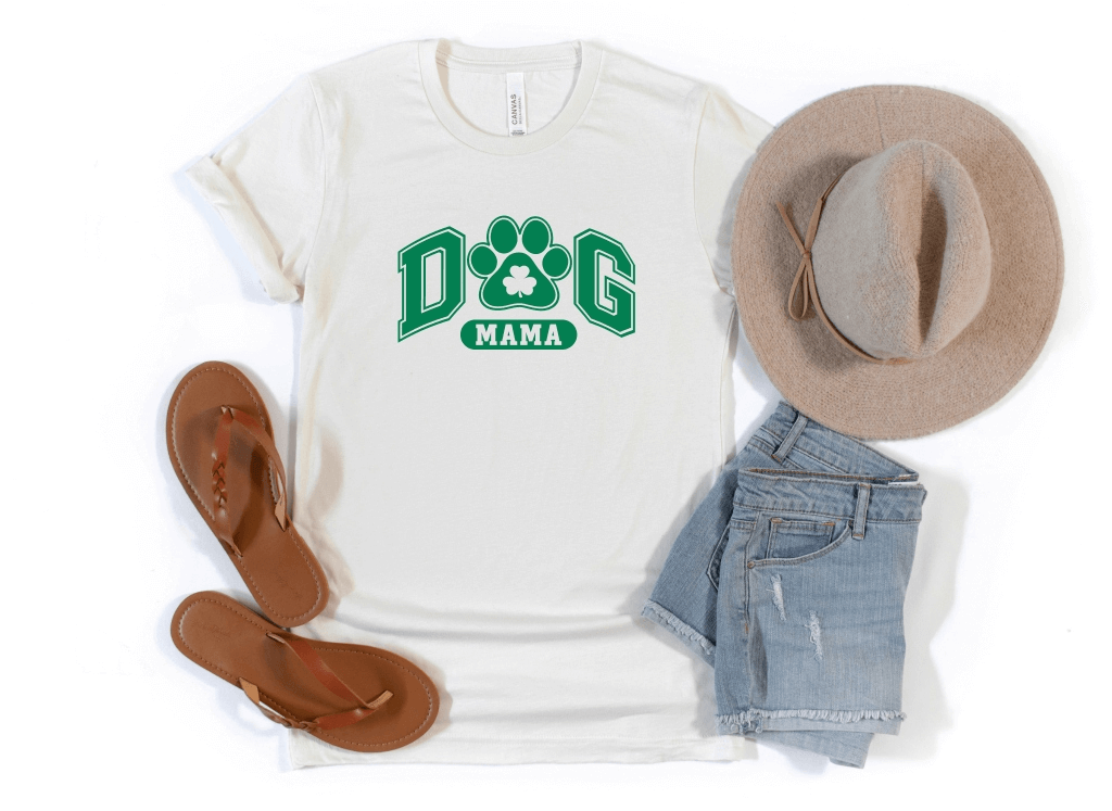 Dog Mom Shamrock Tee - Uppercrufts