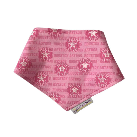 Astros Pink Dog Bandana - Uppercrufts