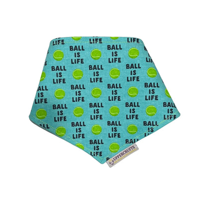 Ball Is Life Dog Bandana - Blue Uppercrufts