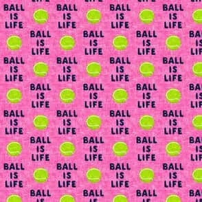 Ball Is Life Dog Bandana - Pink Uppercrufts