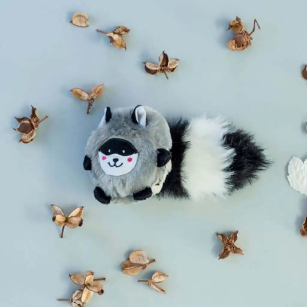 Bushy Throw Raccoon Dog Toy ZippyPaws
