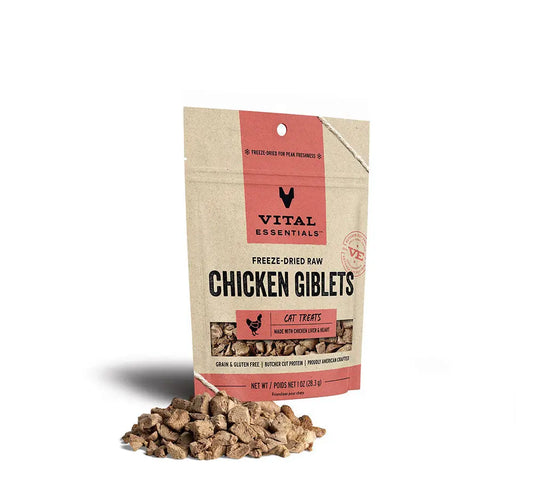 Chicken Giblets Freeze Dried Cat Treats Vital Essentials