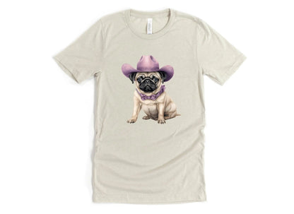 Cowboy Puppy - Pug Tee Uppercrufts