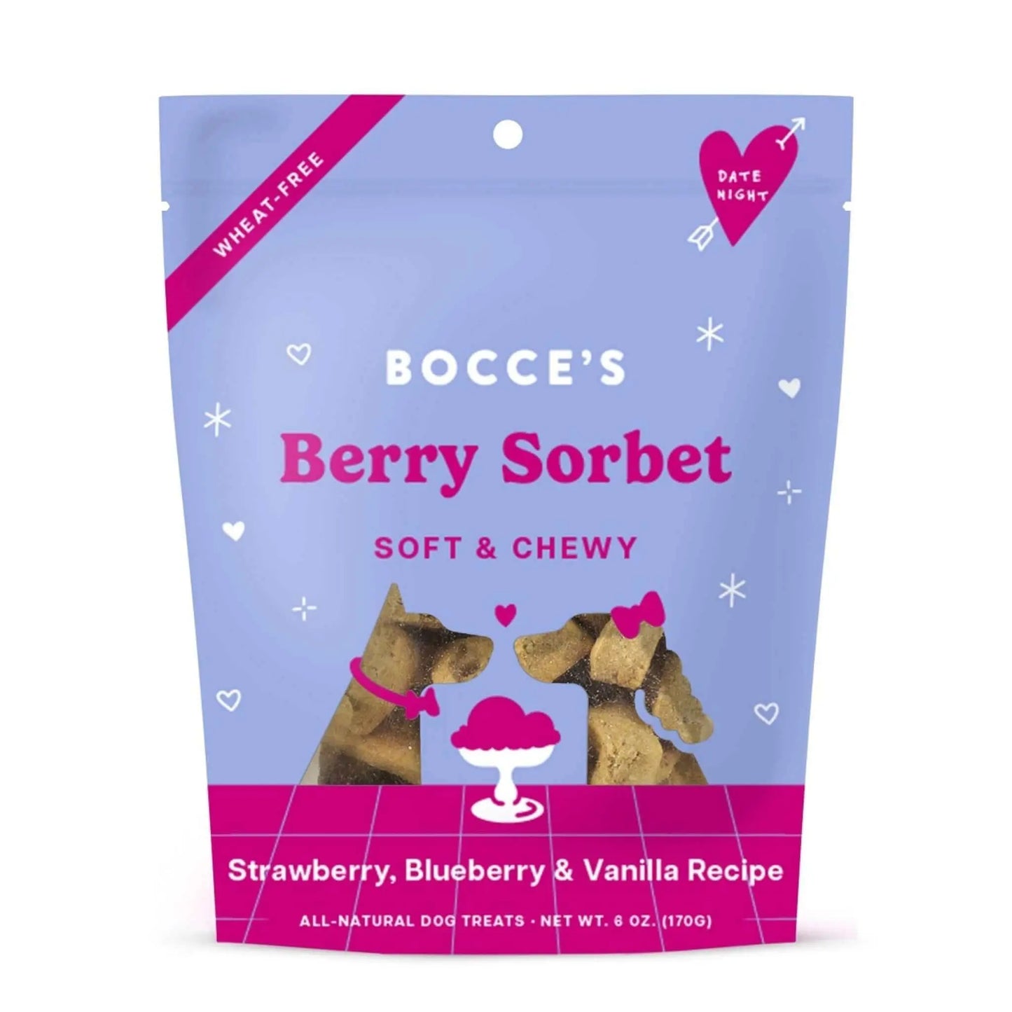 Date Night Berry Sorbet Soft & Chewy Treats Bocce's Bakery