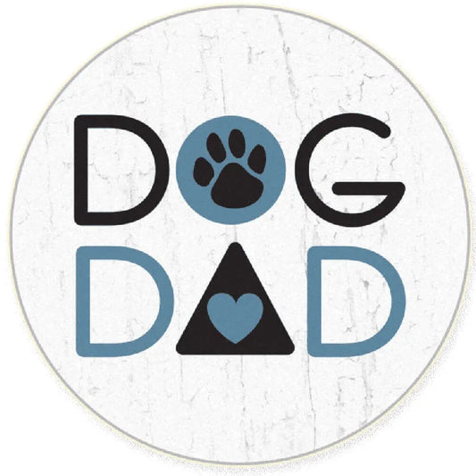 Dog Dad - car coaster Dog Speak