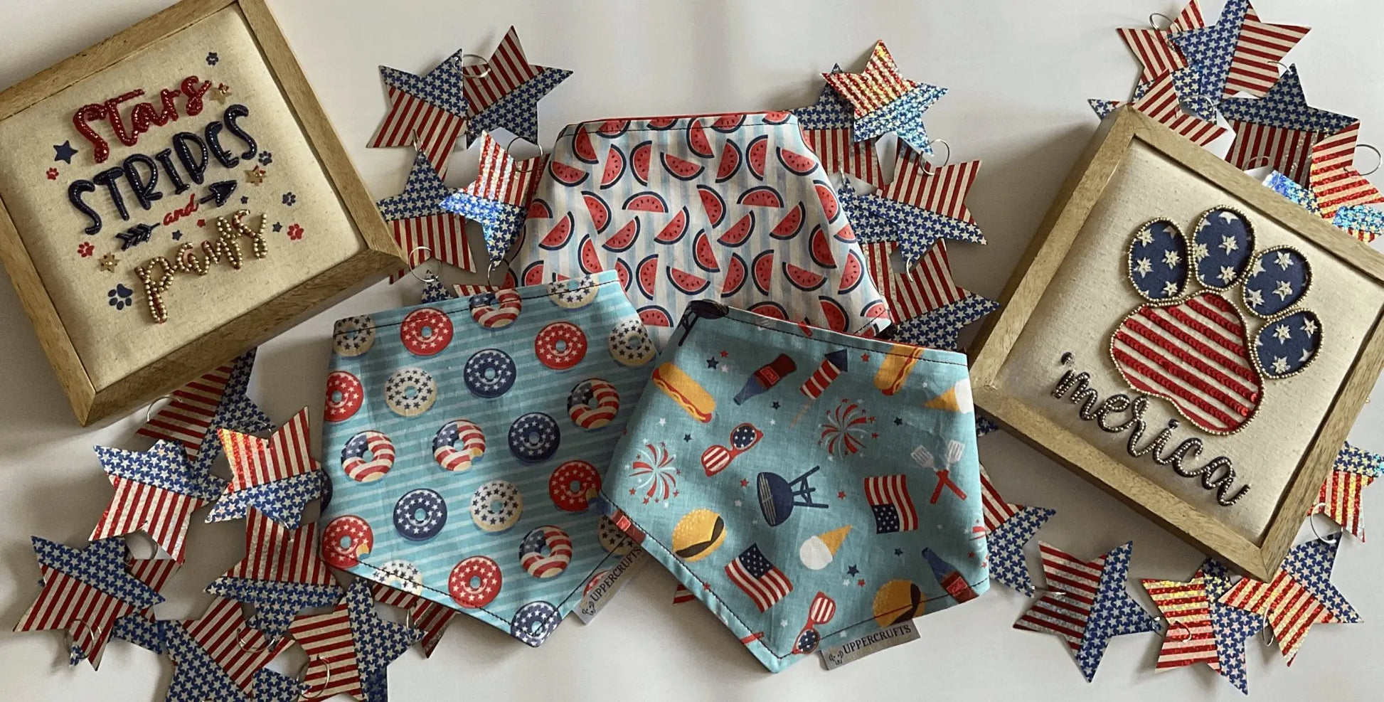 Donuts, Stars & Stripes Bandana Uppercrufts