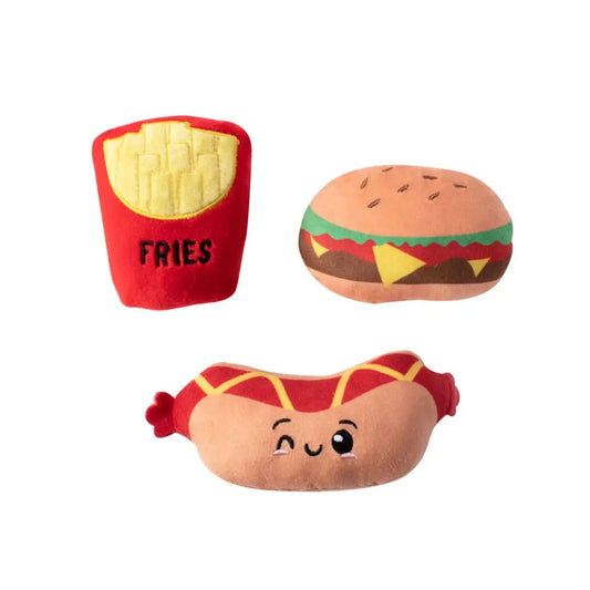 Fast Foods Dog Toy 3pc Petshop by Fringe Studio