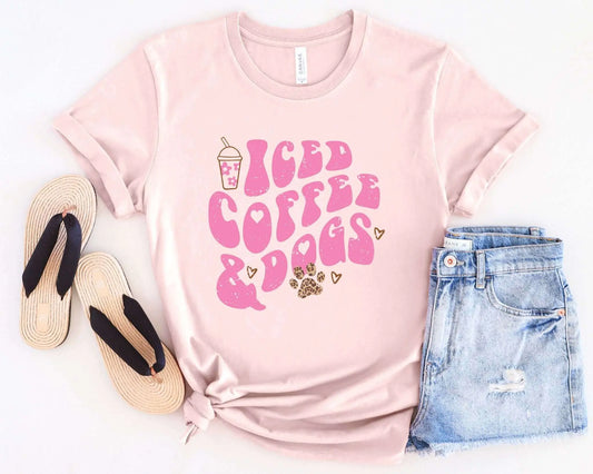 Iced Coffee & Dogs Tee Uppercrufts