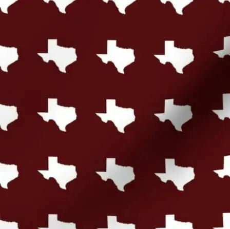 Texas Polka Dots - Maroon Uppercrufts