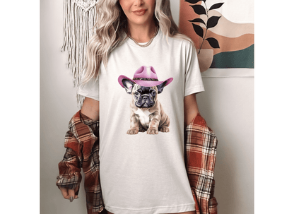 Cowboy Puppy - Frenchie Tee