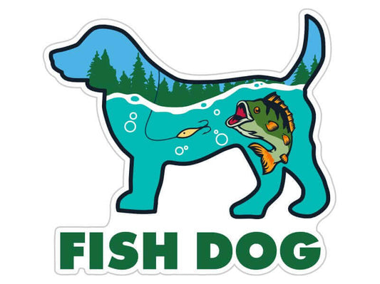 Fish Dog Sticker - Uppercrufts