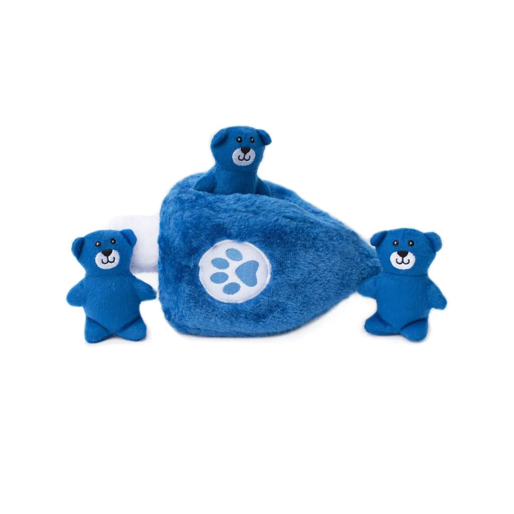 Dreidel Burrow Dog Toy