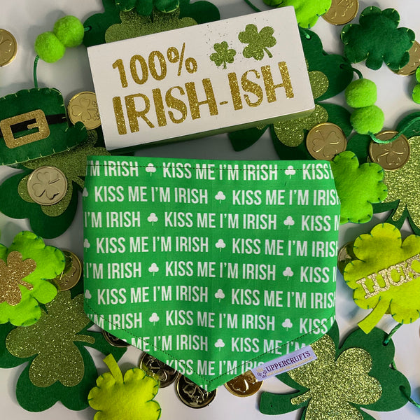 Kiss Me I'm Irish Bandana - Uppercrufts