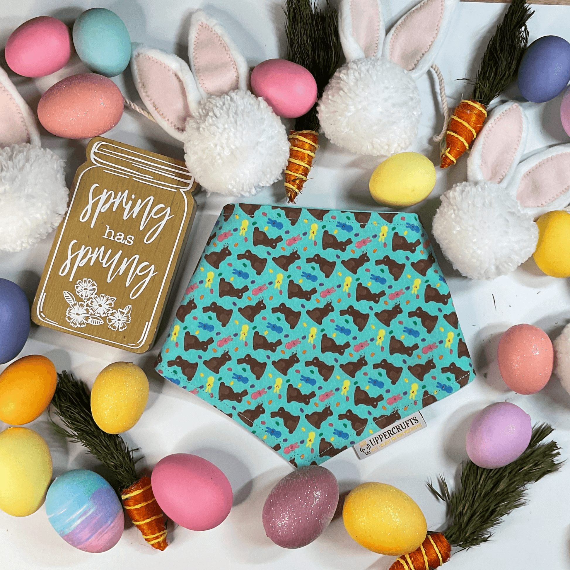 Chocolate Bunnies Bandana - Uppercrufts