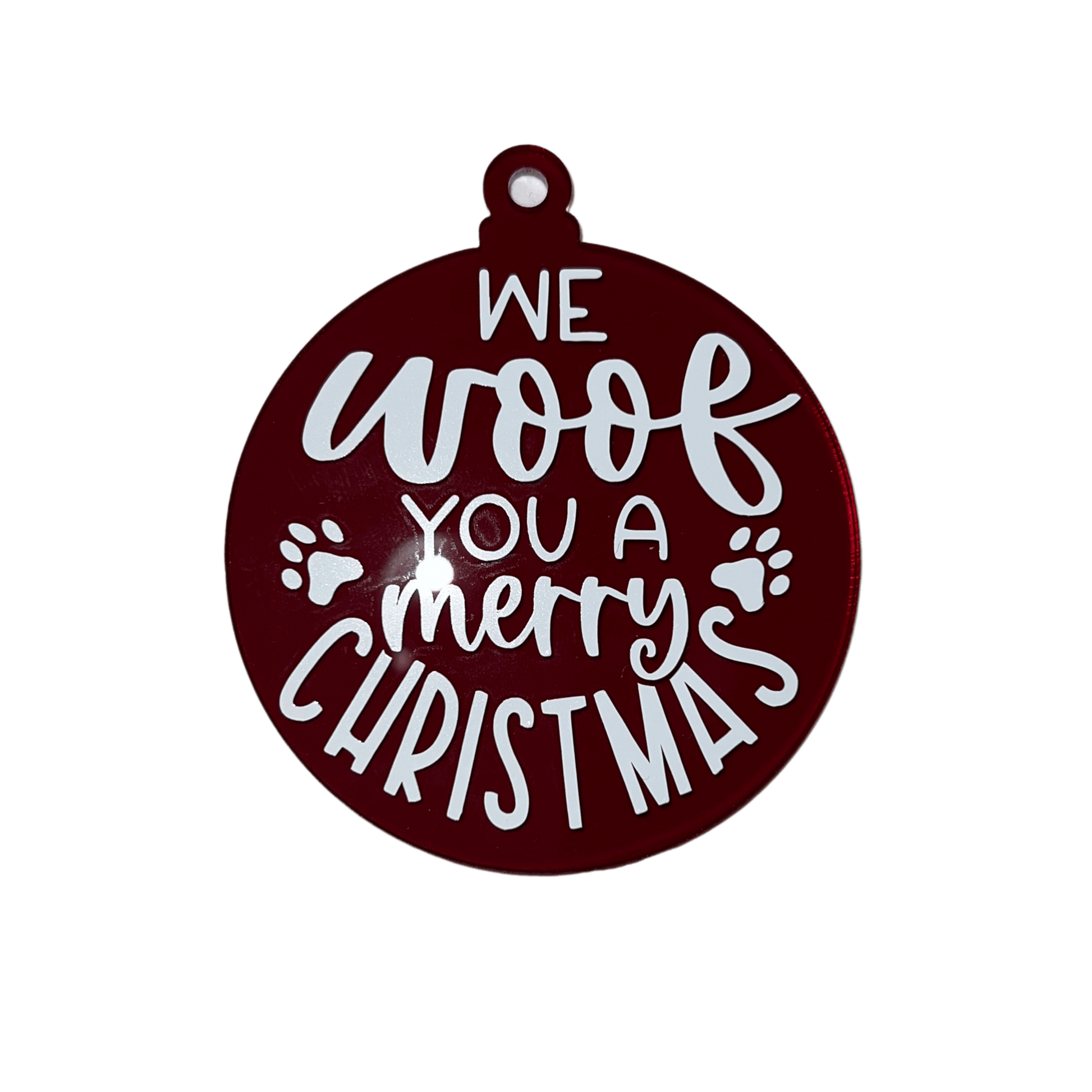 We Woof You A Merry Christmas Tree Ornament - Uppercrufts