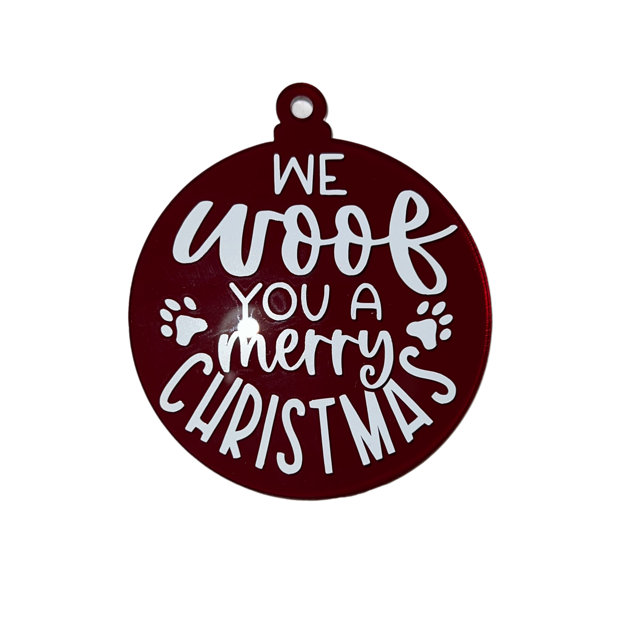We Woof You A Merry Christmas Tree Ornament - Uppercrufts