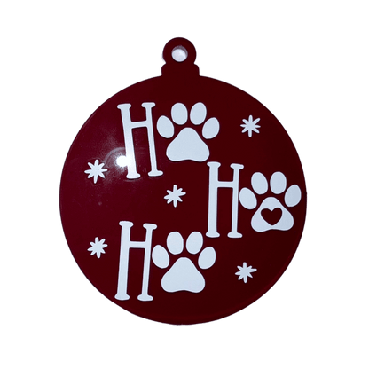 HO HO HO Tree Ornament - Uppercrufts