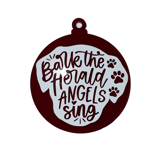 Bark The Herald Angels Sing Tree Ornament - Uppercrufts