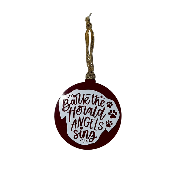 Bark The Herald Angels Sing Tree Ornament - Uppercrufts