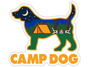 Camp Dog Sticker - Uppercrufts