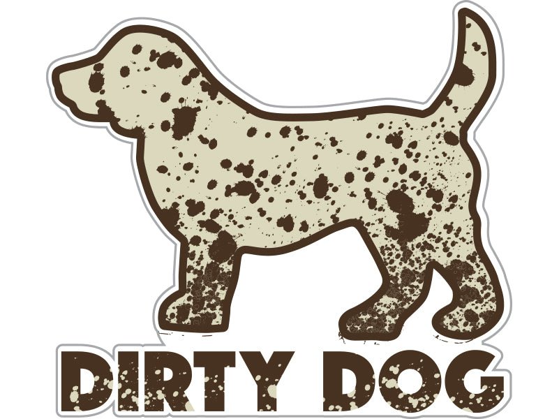Dirty Dog Sticker - Uppercrufts