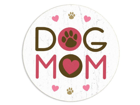 Dog Mom - car coaster - Uppercrufts
