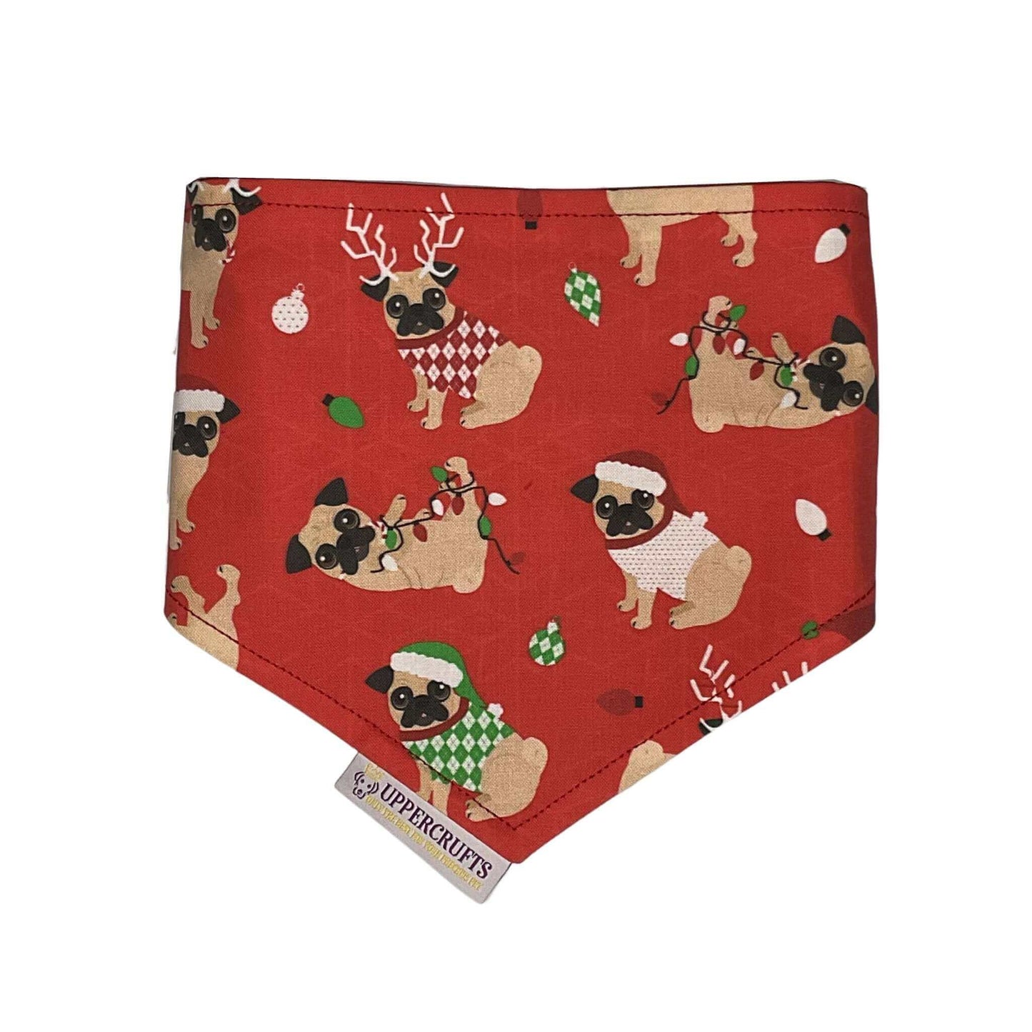 Merry Pugmas Bandana - Uppercrufts