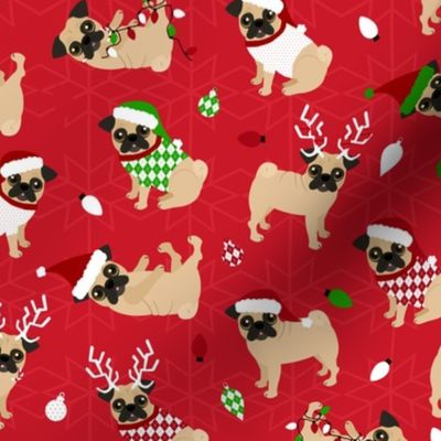 Merry Pugmas Bandana - Uppercrufts