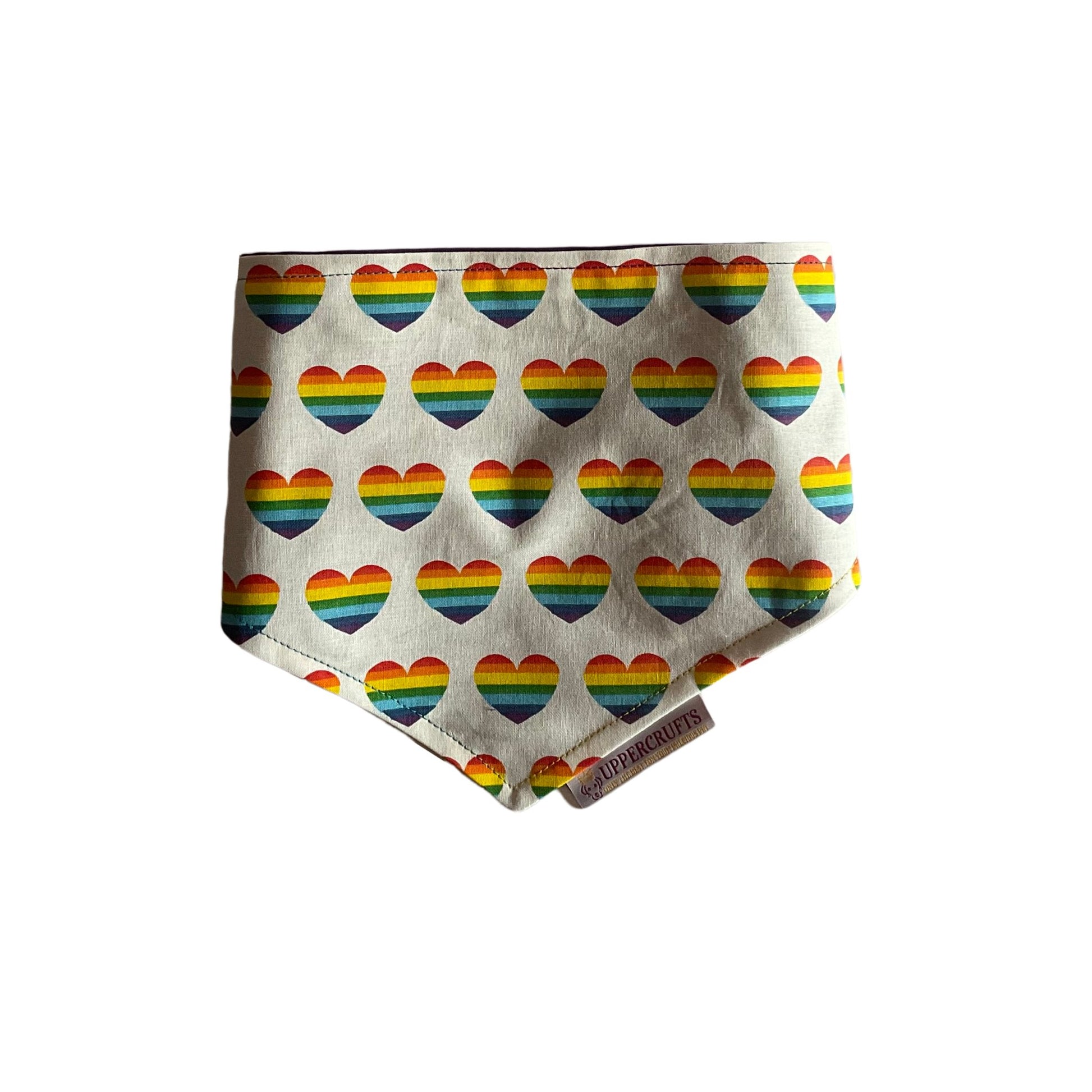 Rainbow Hearts Bandana - Uppercrufts