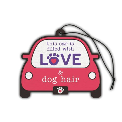 This car is filled with love and dog hair air freshener - Uppercrufts